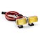 LICHIFIT 20MM Rectangular Spotlight Retro Simulation Electroplated Reflector Searchlight Headlight for 18 110 RC Car