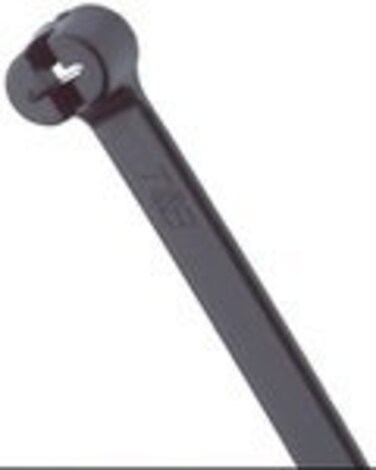 ThomasBetts TY232MX Cable Tie, Miniature, UV Rated Nylon, Black, 8" Long, 1000/Bag