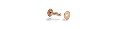 Tandy Leather Rivets and Burrs Size9 50 Pack ,Copper, 3/4