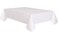 Unique Stunning White Solid Rectangular Paper-Poly Table Cover ,54"x108"- Premium, ElegantEasy-to-Clean Tablecloth - Perfect For PartiesEvents - Pack Of 1