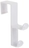 iDesign Over Door Double Hook, Small, White