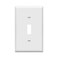 ENERLITES Toggle Light Switch Wall Plate, Gloss Finish, Size 1-Gang 4.50" x 2.76", Unbreakable Polycarbonate Thermoplastic, 8811-W, White