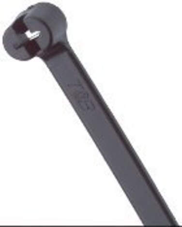 ThomasBetts TY27MX Cable Tie 120lb 13 UV Black Nylon with Stainless Steel Locking Device, 500 Per Bag by