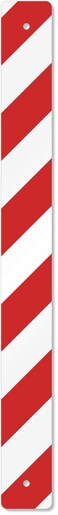 SmartSign "Reflective Post Panel"3" x 30" 3M Diamond Grade Reflective Aluminum