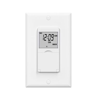 BN-LINK 7 Day Programmable in-Wall Digital Timer Switch for Lights, Fans