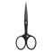 ZWILLING Beard Scissors ,with extended handle width, scratch resistant, straight cutting edge and fine tip, Premium, Black, 4.5 inch
