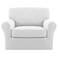 Easy-Going 2 Pieces Stretch Sofa Slipcover for Armchair Washable