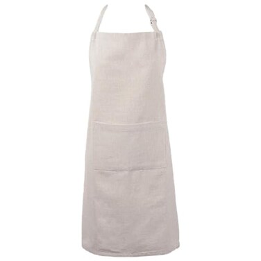 DII 100% Cotton Solid Chambray Kitchen Set, Chef Apron, Natural, 1 Piece