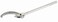 OTC 7309 Heavy-Duty Adjustable Hook Spanner Wrench - 11 Position Jaw