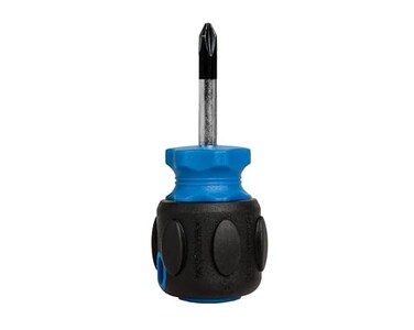 Jonard Tools SDSP-2 Stubby Screwdriver, 2 Phillips Tip with Comfort Grip, 3 1/2" Length