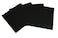 Delphi Glass System 96 8inch Black Glass Squares - 4 Pack