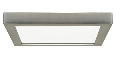 Satco S29341, 9" LED Flush Mount, Brushed Nickel, Home Ceiling Light, 2700K