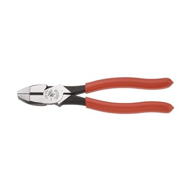 Klein Tools HD2000-9NE Side Cutter Linemans Pliers Cut ACSR, Made in USA, Screws, Nails, Hard Wire, 9-Inch Electrical Pliers