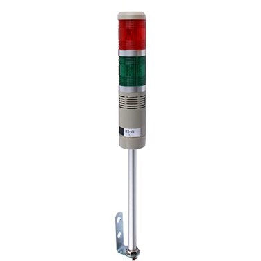 LUBAN Industrial Signal Column, LED Alarm Tower Lamp Flash Indicator, 2-Layer Stack Warning Light for Safety ,110V/Steady ON