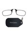 ThinOptics Foldable Reading Glasses Medium Strength2.00 with Compact Black Keychain Case - Black