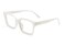 FEISEDY Glasses Frame Womens, Square Thick Eyeglasses Frame, Classic Eyewear for Men B2461