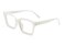 FEISEDY Glasses Frame Womens, Square Thick Eyeglasses Frame, Classic Eyewear for Men B2461