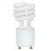 Satco S8203, 13W 60W Equivalent Mini Spiral Compact Fluorescent Bulb, 2700K