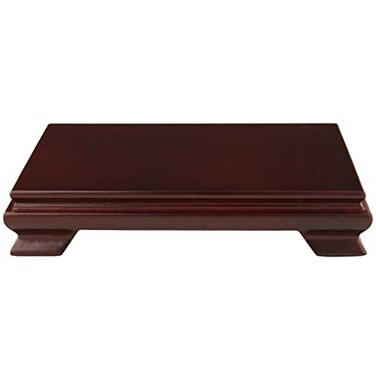 Red Lantern Asian/Oriental-Style Rectangular Display Stand/Base