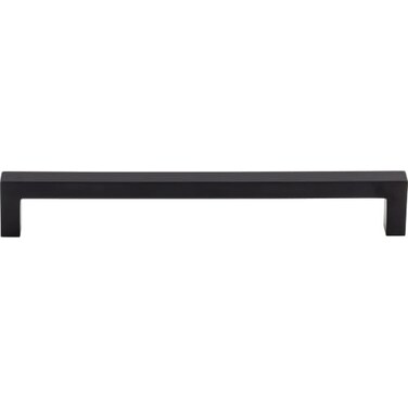 Top Knobs Square Bar 7 9/16" Center to Center Bar Pull Flat Black