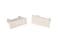 RV Designer A320 - Pleated Shade Rail Ends, Oyster, 2-Pack