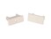 RV Designer A320 - Pleated Shade Rail Ends, Oyster, 2-Pack