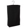 Household Essentials Door Hanging Laundry Bag in Washable Canvas with Loop Handle, Black
