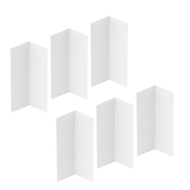 Prime-Line Vinyl Corner Shield, White, 2-3/8 x 48 ,6 Pack