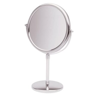JERDON 9" Tabletop Makeup Mirror - 5X Magnification - Chrome - JP4045C