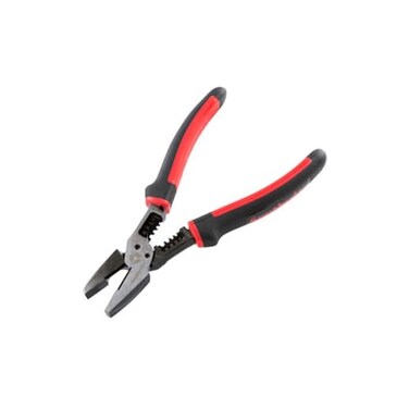 Southwire Multitool Sidecut Plier 8-Inch - Combines Stripping, Cutting,Reaming - Drop Forged Build - High-Leverage Pivot - Linesman Nose - Multi-Function Design