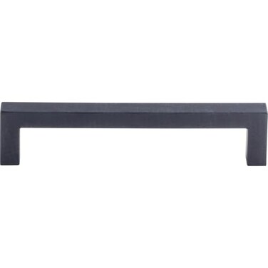 Top Knobs Square Bar 5 1/16" Center to Center Bar Pull Flat Black
