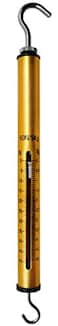 hBARSCI Economy Dynamometer, Aluminum - 5kg / 50N - Zero-Point Calibration Capability - High Resolution Scale, Spring Balance - Classroom Quality
