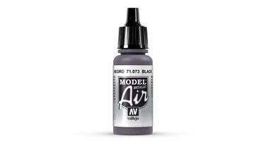 Vallejo Black Metal Paint, 17ml