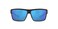 Costa Del Mar Mens Rinconcito Rectangular Sunglasses, Matte Black/Blue Mirrored Polarized-580G, 60 mm