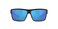 Costa Del Mar Mens Rinconcito Rectangular Sunglasses, Matte Black/Blue Mirrored Polarized-580G, 60 mm