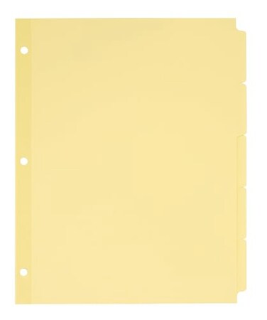 Avery WriteErase Dividers, 5-Tab, Buff, 36 Sets