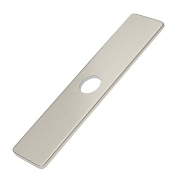 BWE 10&tilde;Rectangular Brushed Nickle Faucet Hole Cover for 1 or 3-Hole