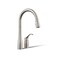 KOHLER K-647-VS Simplice Pull-Down Kitchen Faucet with Side Handle Control, Kitchen Sink Faucet with Pull-Down Sprayer, Vibrant Stainless