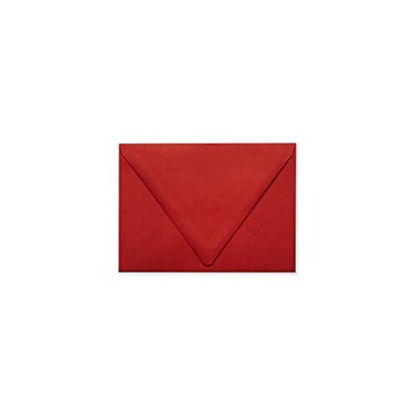 LUXPaper A7 Contour Flap Invitation Envelopes5 1/4" x 7 1/4"Ruby Red80lb. Text50 Qty