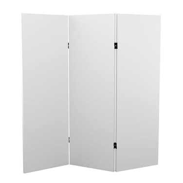 Red Lantern 4 ft. Short Do It Yourself Canvas Folding Screen - 3 Panels