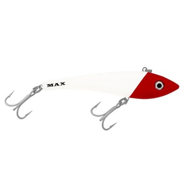 Halco MAX130H53 Max 130 Lipless Casting/Trolling Plug 5 1/4", White Red Head
