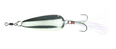 Nichols Lures 2FS5-12 Mojo Flutter Spoon, Silver Chome, 1/2oz