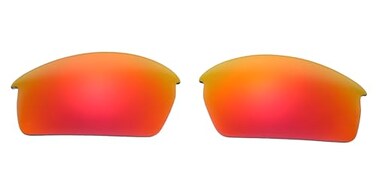 NicelyFit Polarized Replacement Lenses Lens for Oakley Bottlecap Sunglass Frames ,Fire Red Mirror