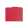Smead Pressboard Classification File Folder with SafeSHIELD Fasteners, 2 Dividers, 2" Expansion, Letter Size, Bright Red, 10 per Box ,14031