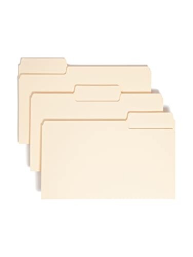 Smead SuperTab File Folder, Oversized 1/3-Cut Tab, Legal Size, Manila, 100 Per Box ,15301