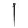 Raindrip 156005B Adjustable Flow Bubbler, Non-Pressure Compensating Emitter, Full-Circle Pattern, 8 Stream Spray, with 1/4-Inch Barbed Inlet on 5-Inch Stake, 5-Pack, Black