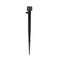 Raindrip 156005B Adjustable Flow Bubbler, Non-Pressure Compensating Emitter, Full-Circle Pattern, 8 Stream Spray, with 1/4-Inch Barbed Inlet on 5-Inch Stake, 5-Pack, Black