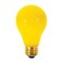 Satco S3938 60 Watt A19 Incandescent Yellow Bug Light Bulb, 2-Pack