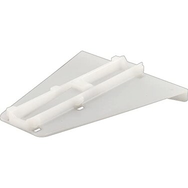 Prime-Line R 7260 Drawer Track Delta Guide, White Plastic ,Single Pack