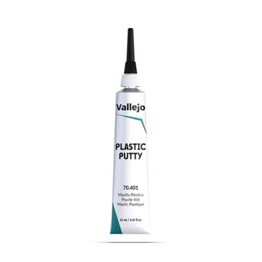 Vallejo - Plastic Putty 20 ml ,0.67 fl.oz.White, Opaque, Consistent Finish
